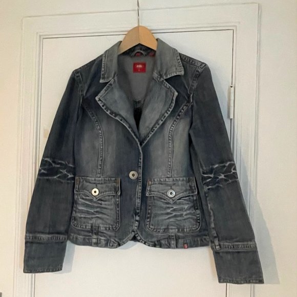 Vintage , EDC by Esprit, Jean Jacket, Denim Blazer, Size L - Picture 3 of 8